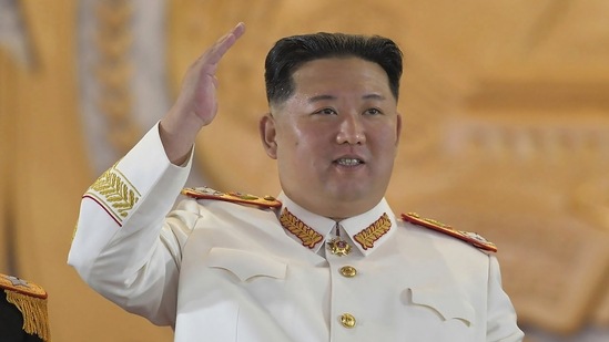 Kim Jong Un made the comments during a speech at North Korea’s rubber-stamp parliament where members also passed a law that authorized North Korea’s military to “automatically” execute nuclear strikes against enemy forces if its leadership comes under attack. (KCNA - Korea News Service via AP)