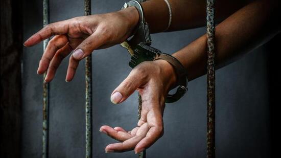 A Faridabad man had complained to deputy commissioner of Gurugram in August 2020 alleging that Prajapati took an <span class='webrupee'>₹</span>18 lakh bribe to deliver a favourable order in an appeal over the leasing of government land. (Representative image/Getty Images/iStockphoto) A Faridabad man had complained to deputy commissioner of Gurugram in August 2020 alleging that Prajapati took an <span class='webrupee'>₹</span>18 lakh bribe to deliver a favourable order in an appeal over the leasing of government land. (Representative image/Getty Images/iStockphoto)