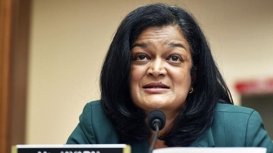Pramila Jayapal: Pramila Jayapal speaks during a House Judiciary subcommittee. Pramila Jayapal: Pramila Jayapal speaks during a House Judiciary subcommittee.