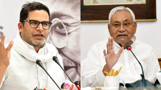 Political strategist Prashant Kishor and Bihar chief minister Nitish Kumar. Political strategist Prashant Kishor and Bihar chief minister Nitish Kumar.