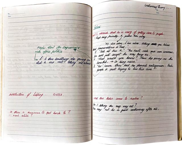 The notebook that Amrish Kumar wrote his ideas down in, 15 years ago