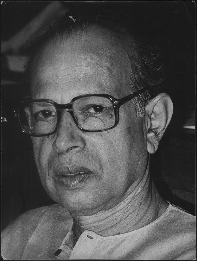 Tapan Sinha in a picture dated 13 July 1987. (HT Photo)