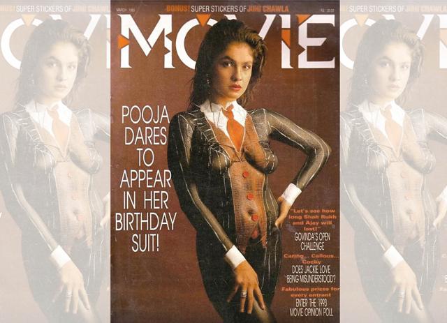 Pooja Bhatt on the cover of Movie magazine Pooja Bhatt on the cover of Movie magazine