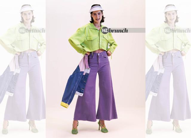 This makes for a great daytime look and is a cool, bold colour, fit for people ready to experiment; Cropped jacket by Priyanca Khanna; Jacket by Only; Jeans by Freakins; Cap by Myaraa by Namrata Lodha; Shoes by Aldo (Vidushi Gupta)