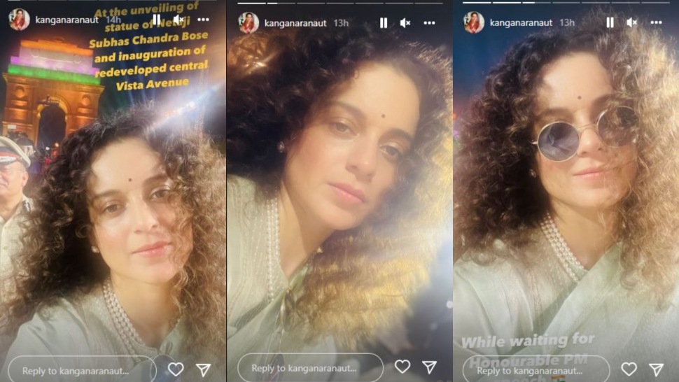 Kangana shared selfies on her Instagram Stories. Kangana shared selfies on her Instagram Stories.