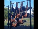 The image, taken from the viral Instagram video, shows nine men doing calisthenics(Instagram/@ad_mors) The image, taken from the viral Instagram video, shows nine men doing calisthenics(Instagram/@ad_mors)