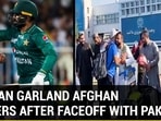 TALIBAN GARLAND AFGHAN PLAYERS AFTER FACEOFF WITH PAK TALIBAN GARLAND AFGHAN PLAYERS AFTER FACEOFF WITH PAK