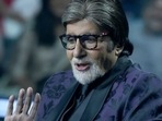 Amitabh Bachchan on the sets of Kaun Banega Crorepati. Amitabh Bachchan on the sets of Kaun Banega Crorepati.