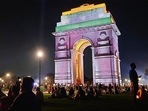 Visitors at India Gate, part of the revamped Central Vista Avenue, in New Delhi, India, on Friday, September 9, 2022. (Photo by Sanjeev Verma/Hindustan Times) Visitors at India Gate, part of the revamped Central Vista Avenue, in New Delhi, India, on Friday, September 9, 2022. (Photo by Sanjeev Verma/Hindustan Times)
