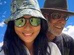 Ankita Konwar's easy yoga asana to keep her hip mobility in check impresses hubby Milind Soman (Instagram) Ankita Konwar's easy yoga asana to keep her hip mobility in check impresses hubby Milind Soman (Instagram)