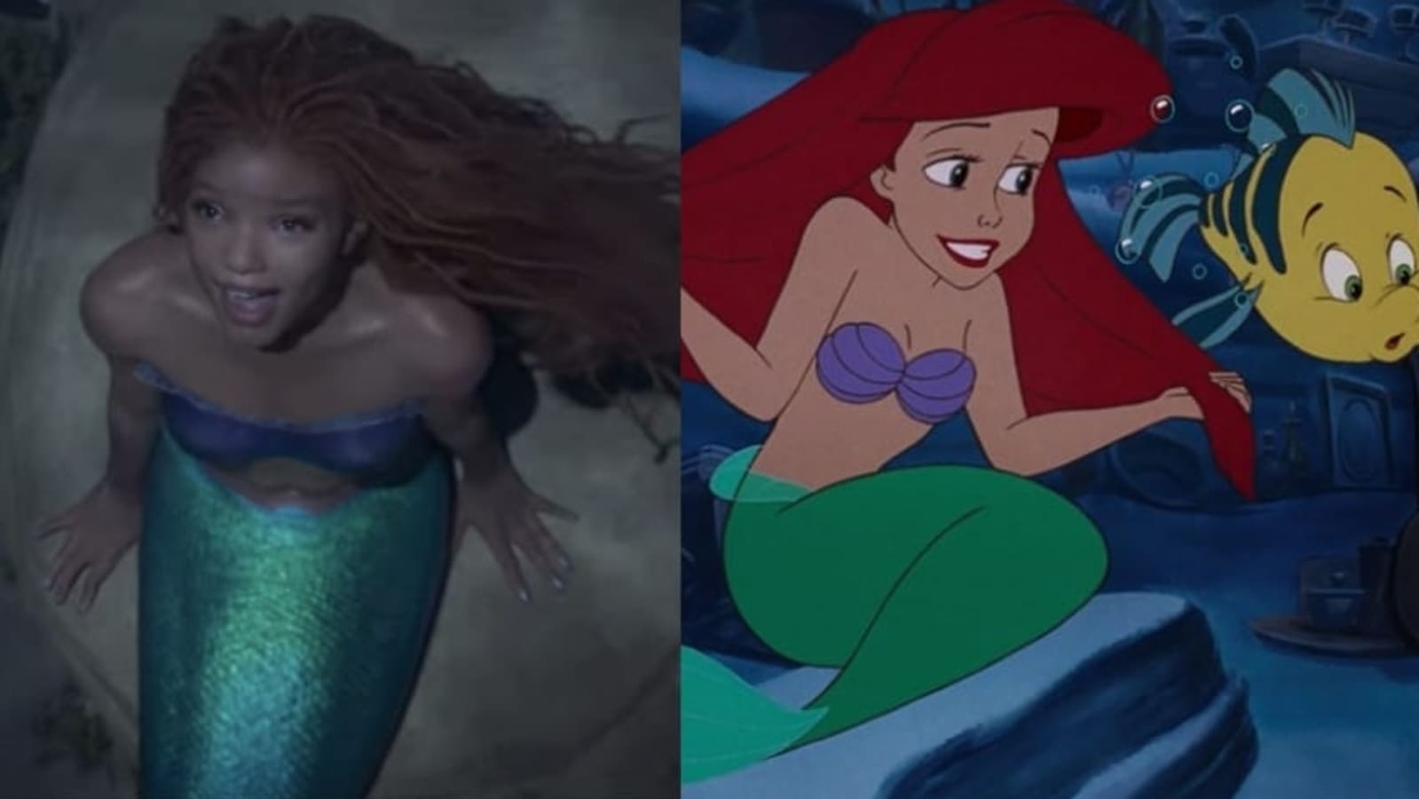 The Little Mermaid Teaser Halle Bailey Looks Mesmerising As Ariel Watch Hollywood 