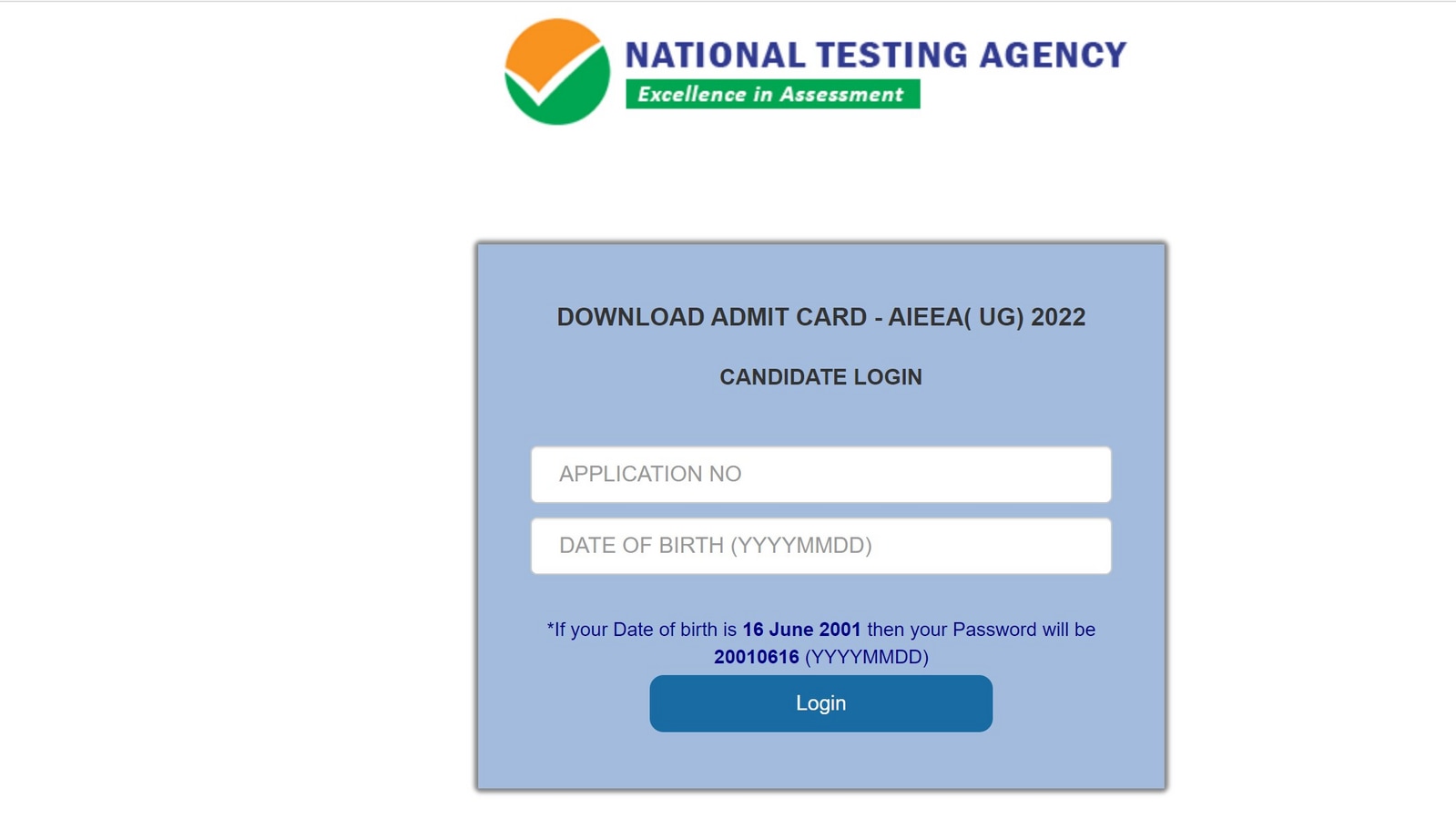 ICAR AIEEA UG 2022 admit card released at icar.nta.nic.in, get link here