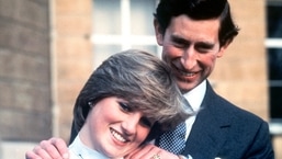 Britain's Charles and Lady Diana Spencer pose for a photo after announcing their engagement.