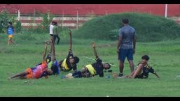 Sportspersons practicing at Madam Mohan Malaviya stadium (HT) (Ht photo)