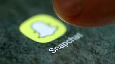 A data shows that 85% users of Snapchat age below 35. (REUTERS)