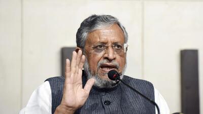 BJP leader Sushil Kumar Modi. (ANI) BJP leader Sushil Kumar Modi. (ANI)