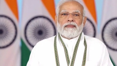 PM Modi addresses the Centre-State Science Conclave virtually. (Twitter) PM Modi addresses the Centre-State Science Conclave virtually. (Twitter)