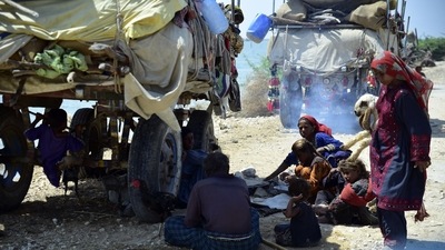 Victims of heavy flooding from monsoon rains take refuge in Sehwan, Sindh province, Pakistan. (AP) Victims of heavy flooding from monsoon rains take refuge in Sehwan, Sindh province, Pakistan. (AP)