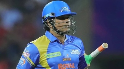 Sachin Tendulkar will lead India Legends against South Africa Legends in the first match of Road Safety World Series 2022, on Saturday. (RSWS/Twitter) Sachin Tendulkar will lead India Legends against South Africa Legends in the first match of Road Safety World Series 2022, on Saturday. (RSWS/Twitter)