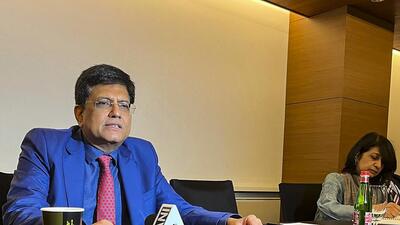 Union minister Piyush Goyal after the two-day IPEF ministerial meet, in Los Angeles. (PTI) Union minister Piyush Goyal after the two-day IPEF ministerial meet, in Los Angeles. (PTI)
