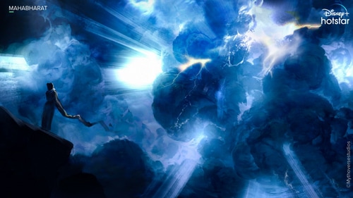 Mahabharat concept art released by Disney+ Hotstar. Mahabharat concept art released by Disney+ Hotstar.