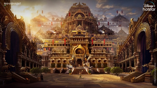 Mahabharat concept art released by Disney+ Hotstar. Mahabharat concept art released by Disney+ Hotstar.