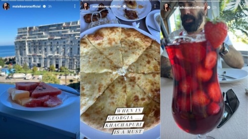 Malaika Arora shared a glimpse of the traditional food she ate in Georgia.&nbsp;