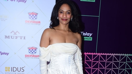 Fashion designer-turned-actor Masaba Gupta at her fashionable best at the OTTplay Awards 2022. Pic: Varinder Chawla