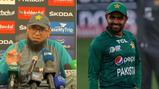 Saqlain Mushtaq and Babar Azam (Twitter | AP)