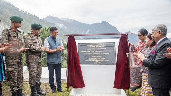 Arunachal military camp named after Gen Bipin Rawat(Twitter/@PemaKhanduBJP)