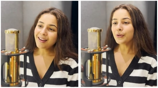 Shehnaaz Gill in a still from her video. 