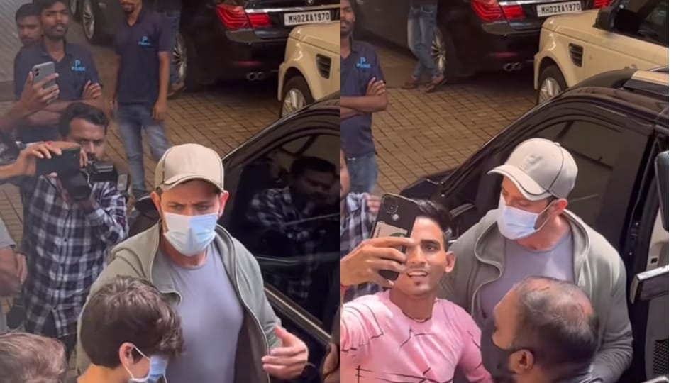 Hrithik Roshan watched Brahmastra with his sons. The actor looked upset with a fan, who tired to forcefully take a selfie with him as he left the theatre.&nbsp;