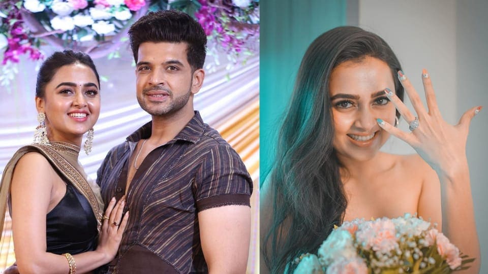 Tejasswi Prakash and Karan Kundrra are dating. Recently, Tejasswi shared photos of herself wearing a new diamond ring. Tejasswi Prakash and Karan Kundrra are dating. Recently, Tejasswi shared photos of herself wearing a new diamond ring.