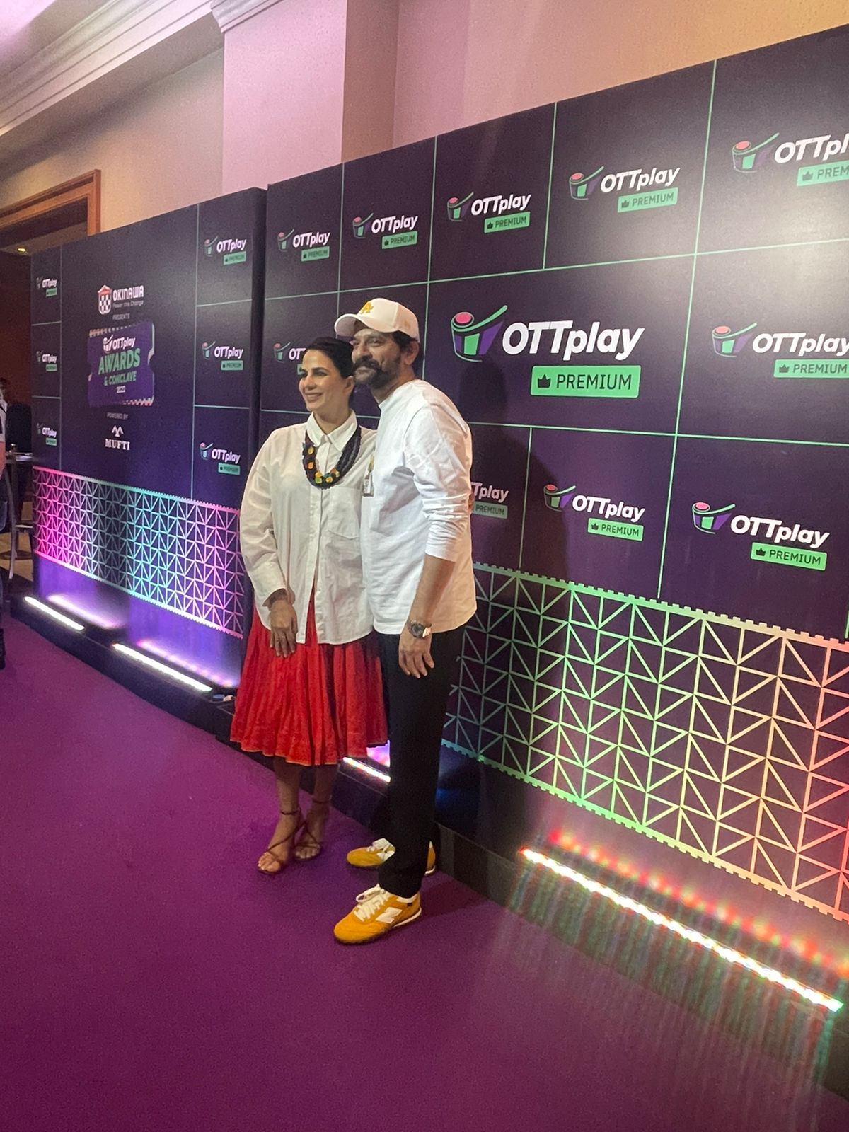 Jaideep Ahlawat and Kirti Kulhari on the red carpet. Jaideep Ahlawat and Kirti Kulhari on the red carpet.