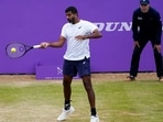 India's Rohan Bopanna in action.(AP)