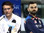 BCCI President Sourav Ganguly; Virat Kohli(File)