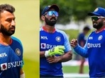 Cheteshwar Pujara; Rishabh Pant with Dinesh Karthik Cheteshwar Pujara; Rishabh Pant with Dinesh Karthik