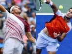 Casper Ruud and Carlos Alcaraz in action during the US Open 2022.