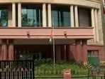National flag fly at half-mast as one-day state mourning is being observed in the country.(ANI) National flag fly at half-mast as one-day state mourning is being observed in the country.(ANI)