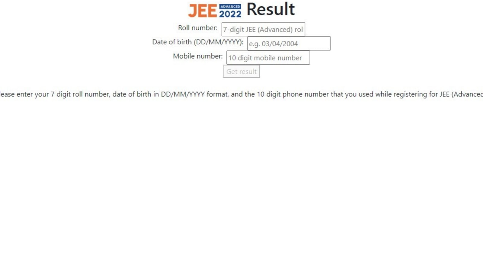 JEE Advanced Result 2022 Live: RK Shishir Of IIT Bombay Zone Tops With ...