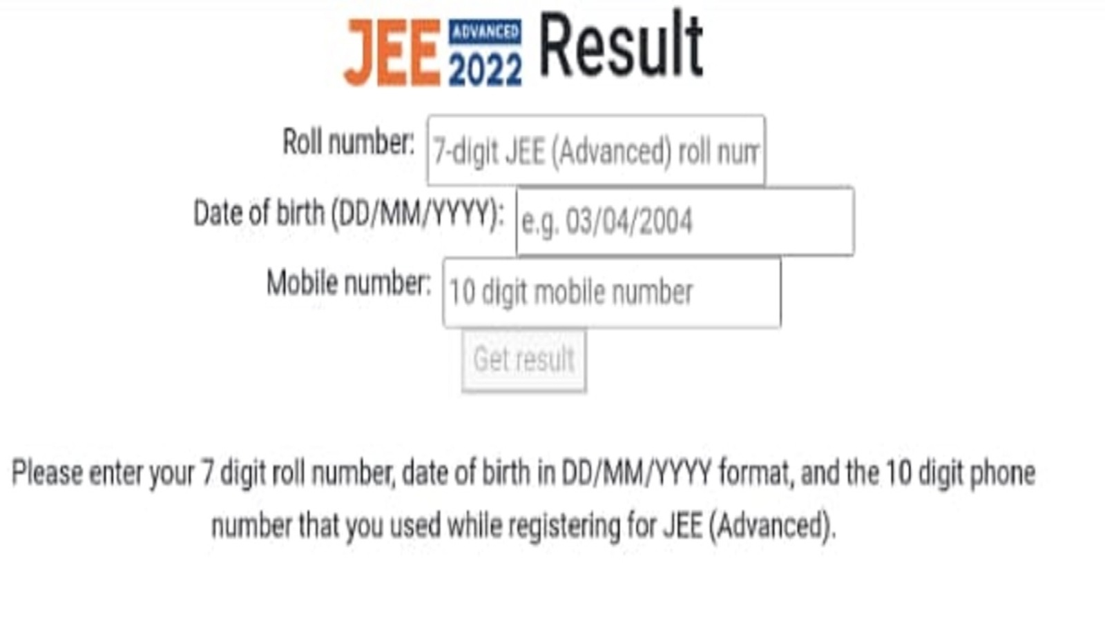 JEE Advanced 2022 Result declared at jeeadv.ac.in, direct link here