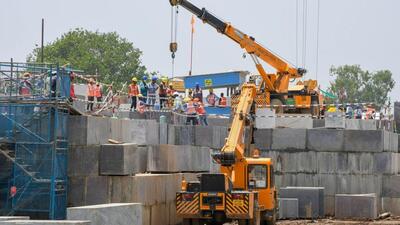 The sanctum sanctorum of the Ram temple in Ayodhya is expected to be completed by December 2023. (FILE PHOTO) The sanctum sanctorum of the Ram temple in Ayodhya is expected to be completed by December 2023. (FILE PHOTO)