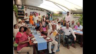 Senior citizens at the Grandparents’ Day celebrations in Lucknow on Sunday. (HT Photo)