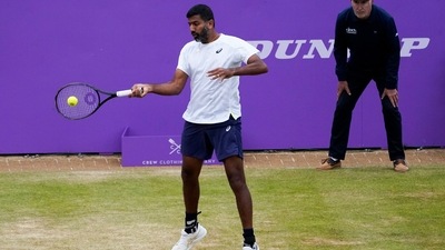 India's Rohan Bopanna in action. (AP) India's Rohan Bopanna in action. (AP)