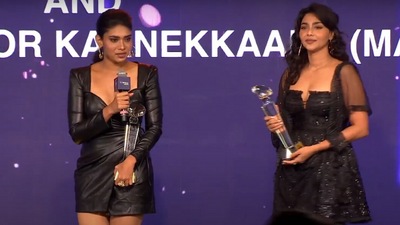 Dushara Vijayan and Aishwarya Lekshmi&nbsp;jointly won Emerging OTT Star Female for Sarpatta Parambarai and Kaanekkaane. 