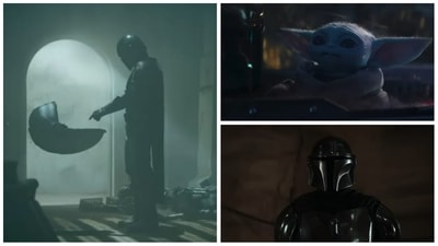 Stills from The Mandalorian season 3 teaser. Stills from The Mandalorian season 3 teaser.