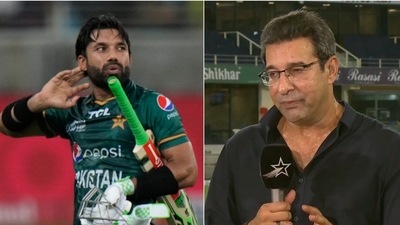 Mohammad Rizwan and Wasim Akram (AP | Twitter) Mohammad Rizwan and Wasim Akram (AP | Twitter)