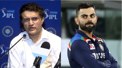 BCCI President Sourav Ganguly; Virat Kohli (File)
