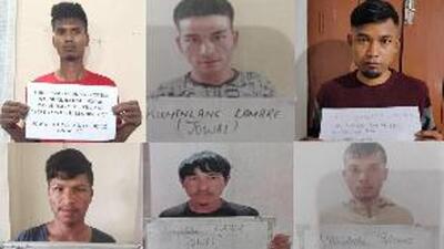The escaped prisoners include I Love You Talang, Ramesh Dkhar, Rikamenlang Lamare, Shidorki Dkhar, Lodestar Tang and Marsanki Tariang. (Sourced) The escaped prisoners include I Love You Talang, Ramesh Dkhar, Rikamenlang Lamare, Shidorki Dkhar, Lodestar Tang and Marsanki Tariang. (Sourced)