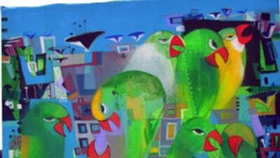 Urban Cacophony by Madan Lal. To the dreamy poet, a city is much more, for these creatures cannot but be attached to the streets, the pillars, the rooftops, and of course the people who make the city. (HT PHOTO)